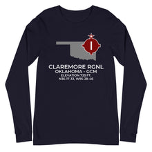 Load image into Gallery viewer, CLAREMORE RGNL near CLAREMORE; OKLAHOMA (GCM; KGCM) Long Sleeve Tee