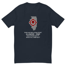 Load image into Gallery viewer, PHELAN BALLOON PORT (&quot;PBP&quot;) in LINCOLN; ILLINOIS (IL) T-shirt