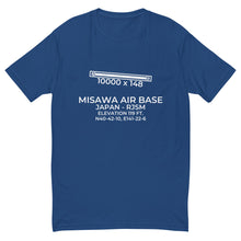 Load image into Gallery viewer, MISAWA AIR BASE (MSJ;RJSM) in MISAWA; JAPAN (JP) T-shirt