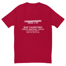 Load image into Gallery viewer, RAF FAIRFORD (FFD; EGVA) in GLOUCESTERSHIRE; GREAT BRITAIN (GB) T-shirt