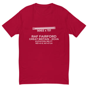 RAF FAIRFORD (FFD; EGVA) in GLOUCESTERSHIRE; GREAT BRITAIN (GB) T-shirt