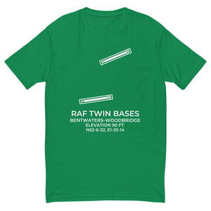 RAF "Twin Bases" (BWY;EGVJ and WOB;EGVG) in WOODBRIDGE; UK T-shirt
