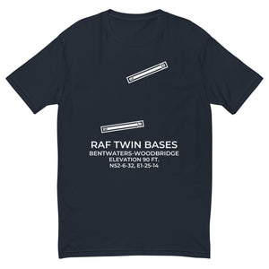 RAF "Twin Bases" (BWY;EGVJ and WOB;EGVG) in WOODBRIDGE; UK T-shirt