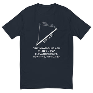 CINCINNATI-BLUE ASH (ISZ; KISZ) in BLUE ASH; OHIO (OH) T-shirt