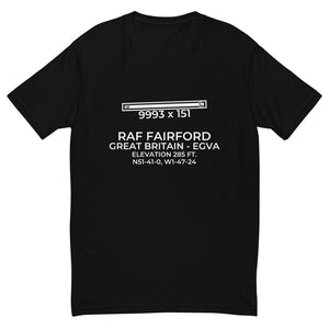 RAF FAIRFORD (FFD; EGVA) in GLOUCESTERSHIRE; GREAT BRITAIN (GB) T-shirt