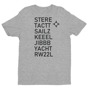 Chicago Midway (MDW) RNAV (RNP) Y 22L Approach Waypoints T-shirt (Light Colors)