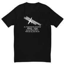 Load image into Gallery viewer, C-130 at AL TAQADDAM AIR BASE (TQD; ORAT) in HABBANIYAH; IRAQ T-shirt