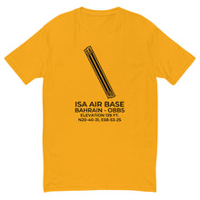 Load image into Gallery viewer, ISA AIR BASE (OBBS) in BAHRAIN (BH) T-shirt