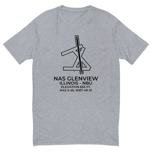 NAS GLENVIEW (NBU; KNBU) in GLENVIEW; IL c. 1995 T-shirt