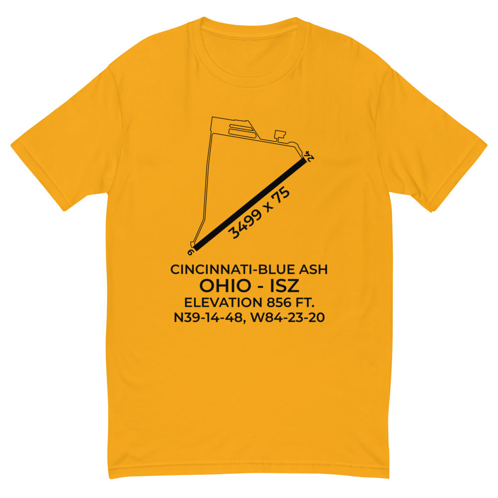 CINCINNATI-BLUE ASH (ISZ; KISZ) in BLUE ASH; OHIO (OH) T-shirt