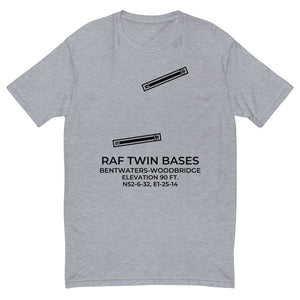RAF "Twin Bases" (BWY;EGVJ and WOB;EGVG) in WOODBRIDGE; UK T-shirt
