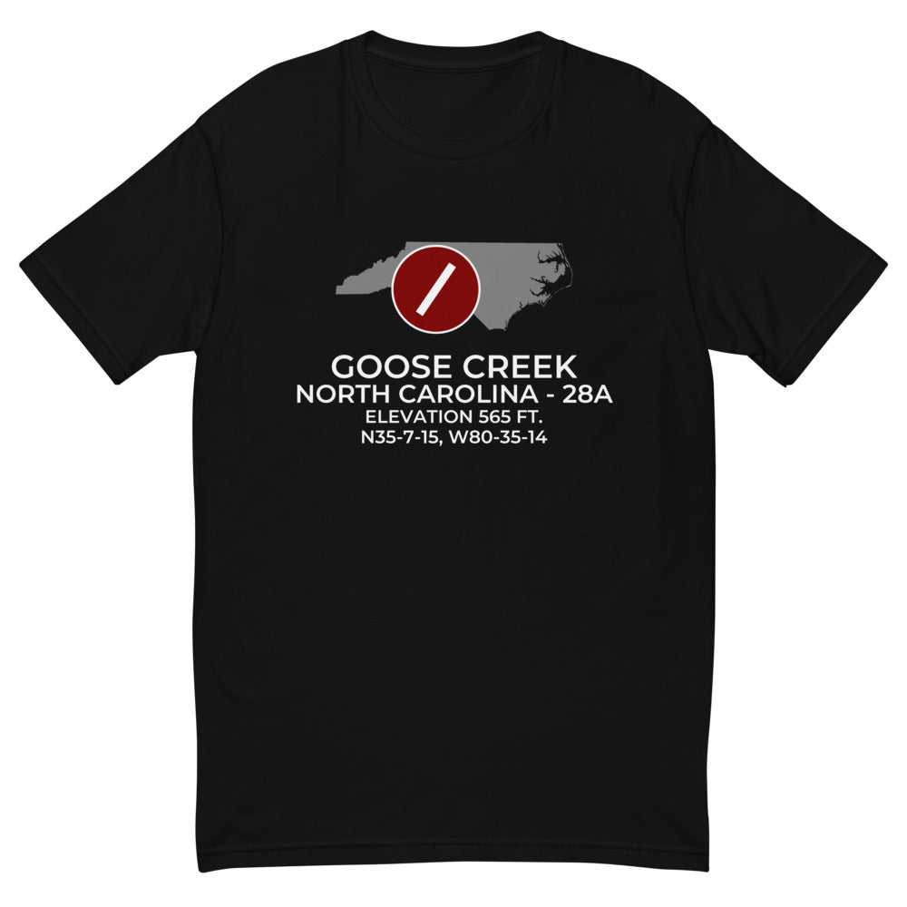 GOOSE CREEK (28A) near INDIAN TRAIL; NORTH CAROLINA (NC) T-shirt