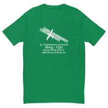 Load image into Gallery viewer, C-130 at AL TAQADDAM AIR BASE (TQD; ORAT) in HABBANIYAH; IRAQ T-shirt