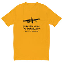 Load image into Gallery viewer, P-38 Lightning at AUBURN MUNI in AUBURN; CALIFORNIA (AUN; KAUN) T-Shirt
