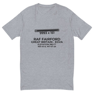 RAF FAIRFORD (FFD; EGVA) in GLOUCESTERSHIRE; GREAT BRITAIN (GB) T-shirt